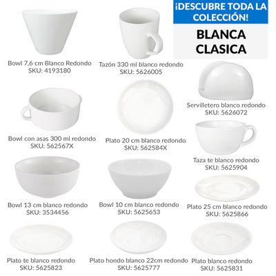 Imagen 2 del producto Taza te blanco redondo