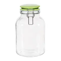 JUST HOME COLLECTION - Frasco vidrio 2,1 l tapa clip azul
