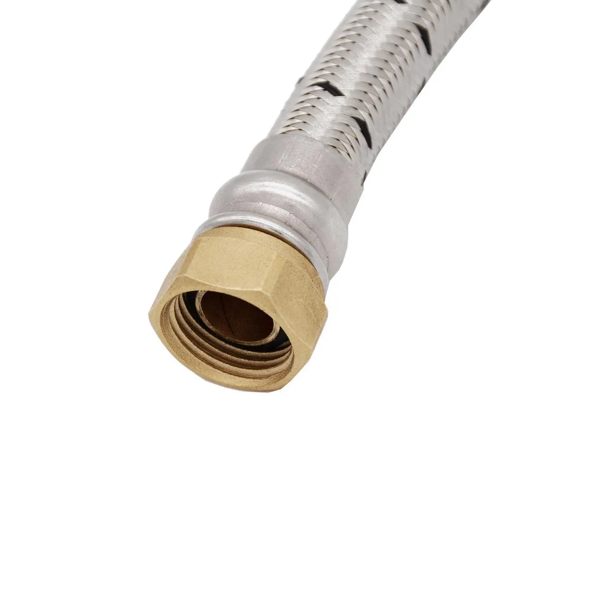 STRETTO - Flexible calefón 1/2" 30 cm HI-HE