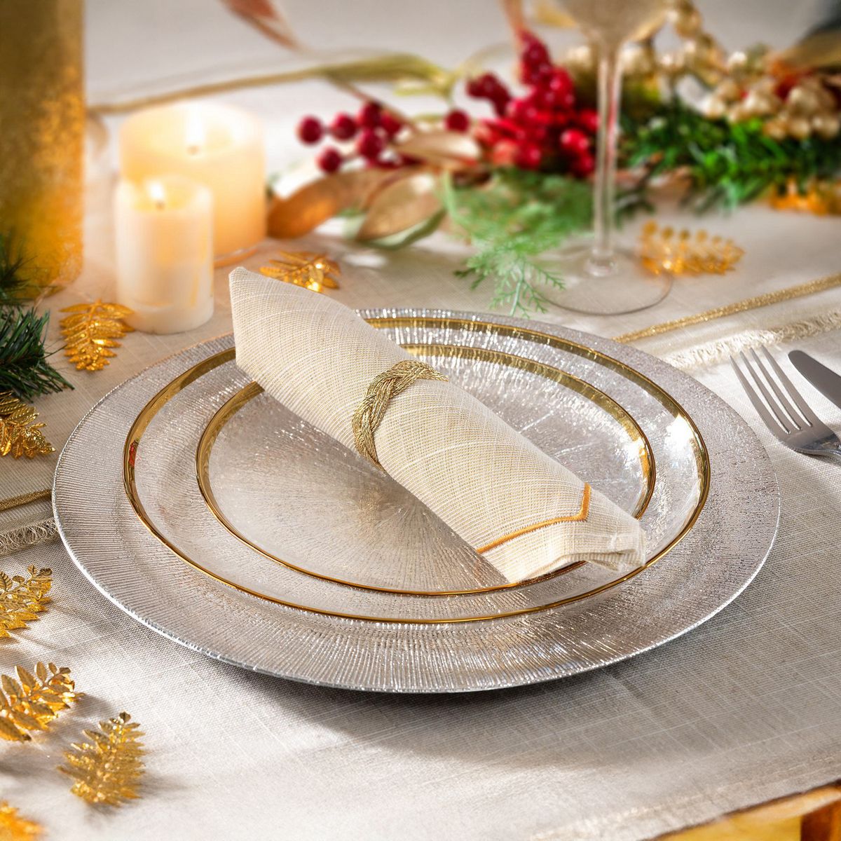 DEAR SANTA - Base plato texturado concent 33 cm