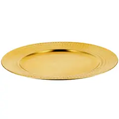 DEAR SANTA - Base plato liso 33 cm dorado