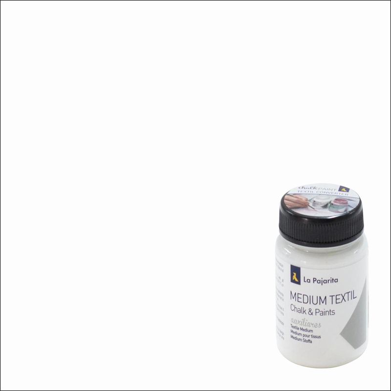 PINTURAS LA PAJARITA - Medium Textil  Blanco 75 ml