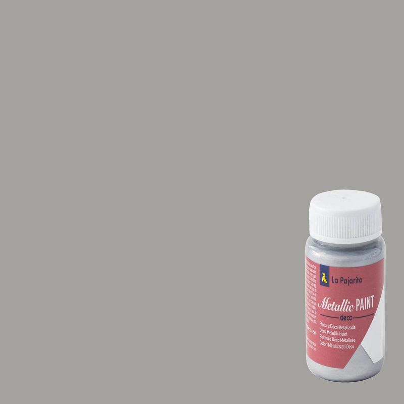 PINTURAS LA PAJARITA - Pintura acabado metalizado 75 ml plata