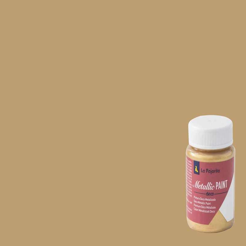PINTURAS LA PAJARITA - Pintura acabado metalizado 75 ml dorado