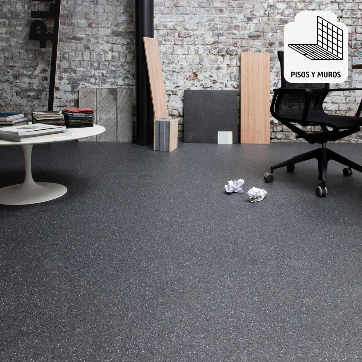 DIB - Piso vinílico granito marengo rollo 60 m2