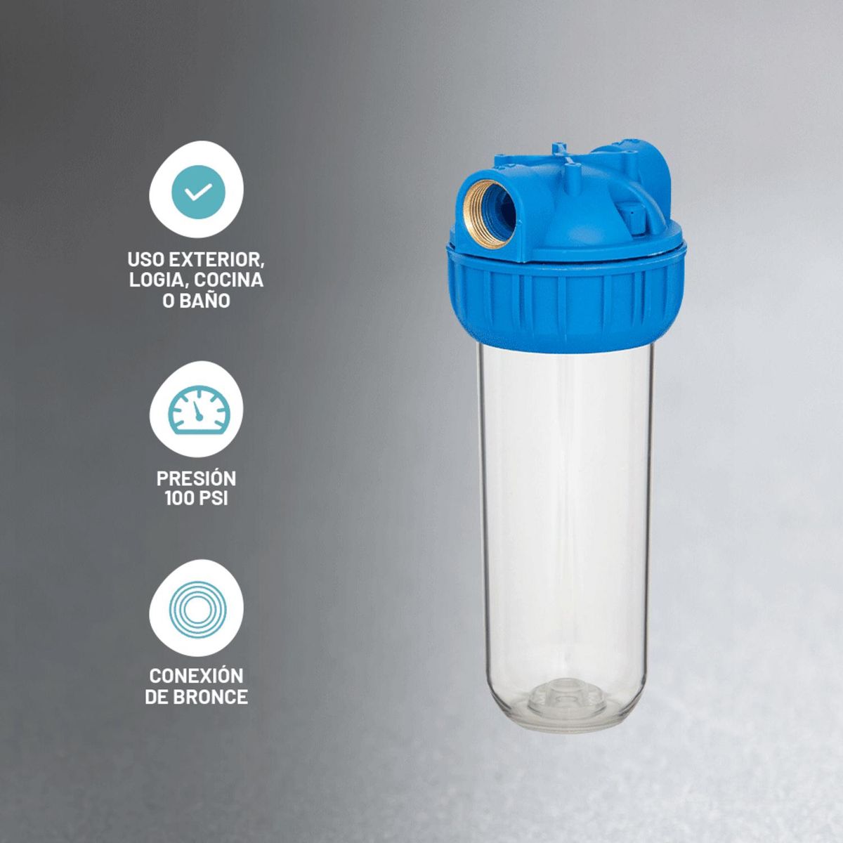 VIGAHOME - Carcasa portafiltros 10"x2,72"