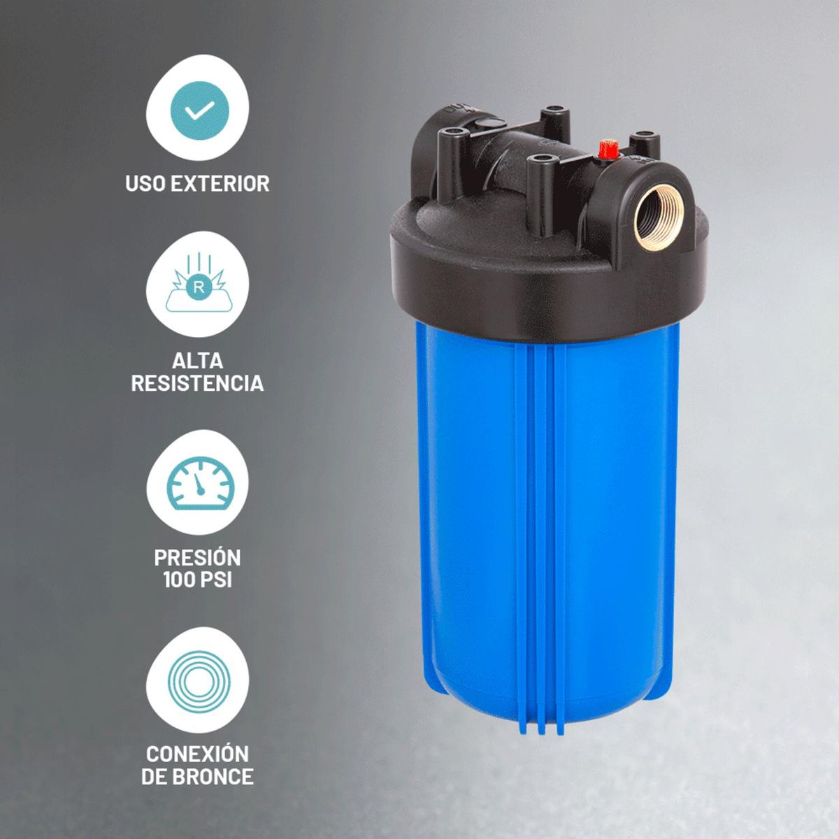 VIGAHOME - Carcasa portafiltros 10" x 4"