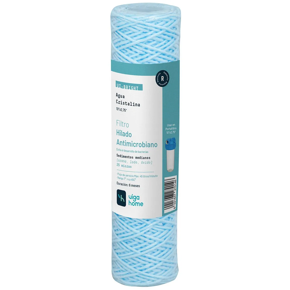 VIGAHOME - Filtro purificador hilado antibacteriano 25 micras