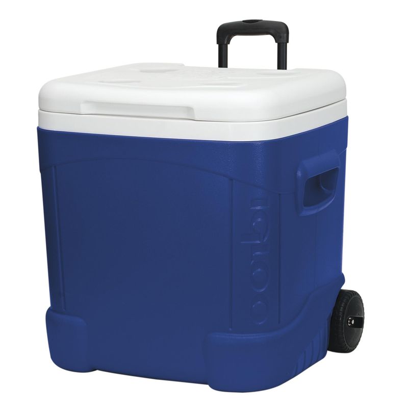 IGLOO - Nevera Ice Cube con Ruedas 56 l Azul/ Blanco