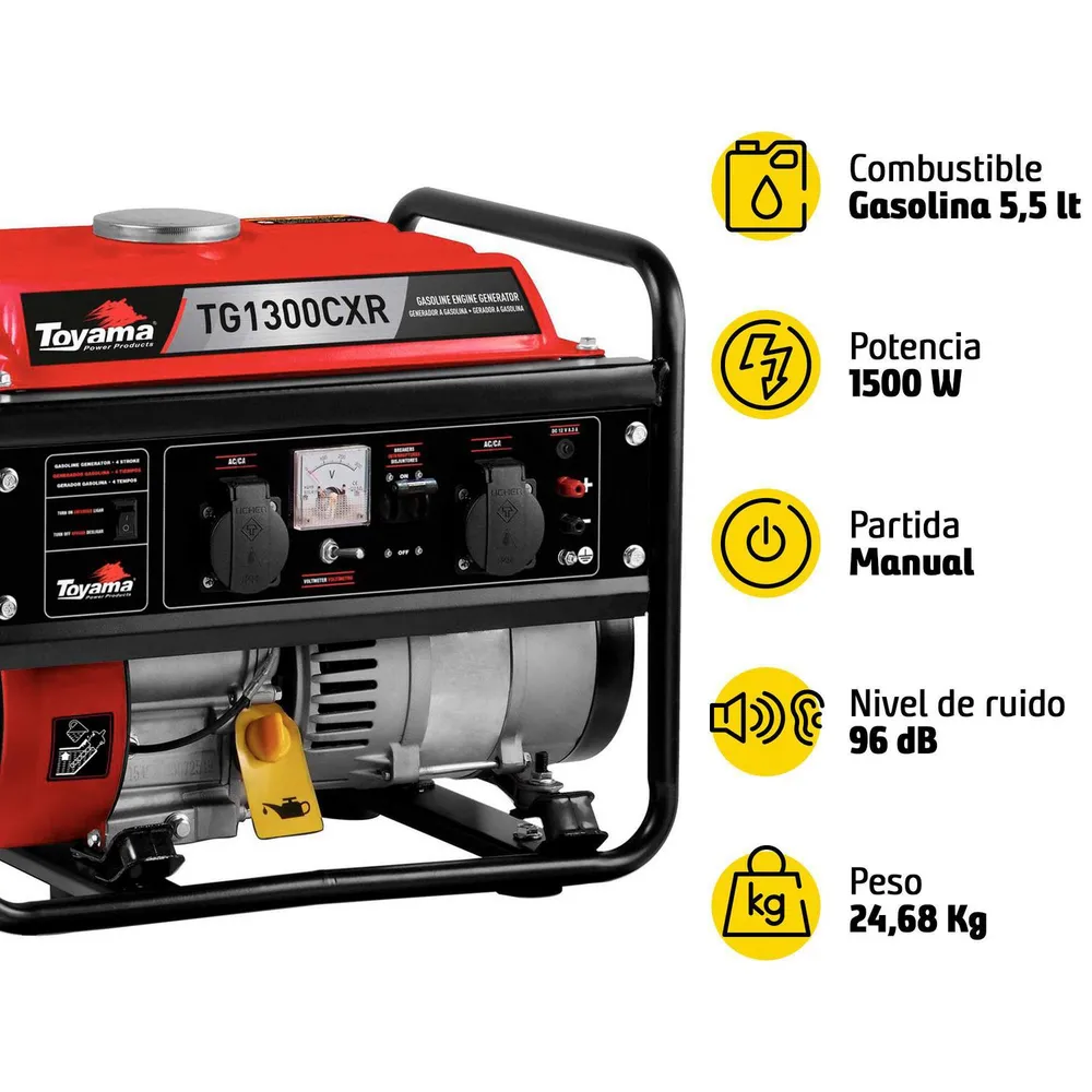 Toyama TG1300CXR Gasolina, foto 6