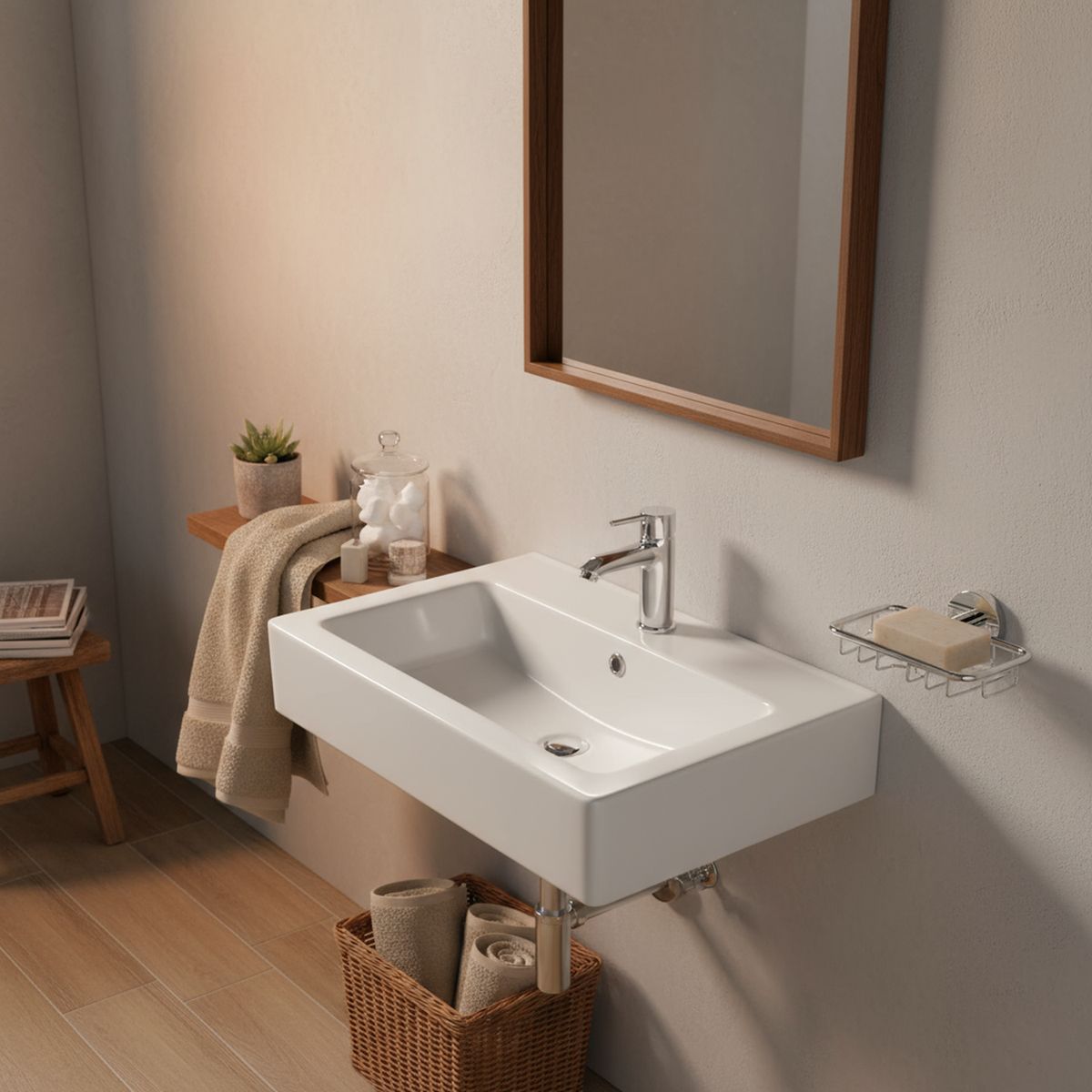 TEKA STROHM - Jabonera de rejilla metal cromado