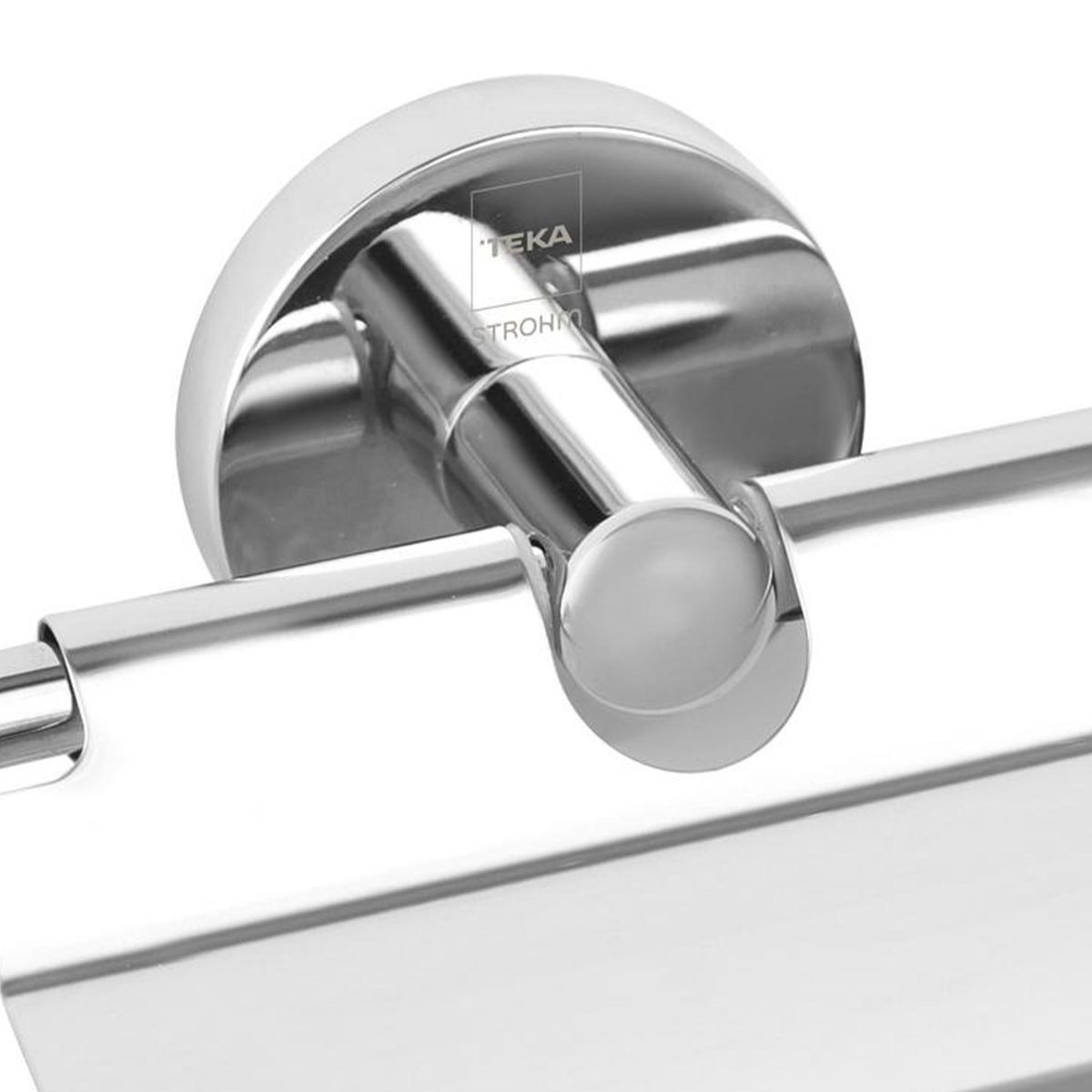 TEKA STROHM - Portarrollo con tapa abatible metal cromado
