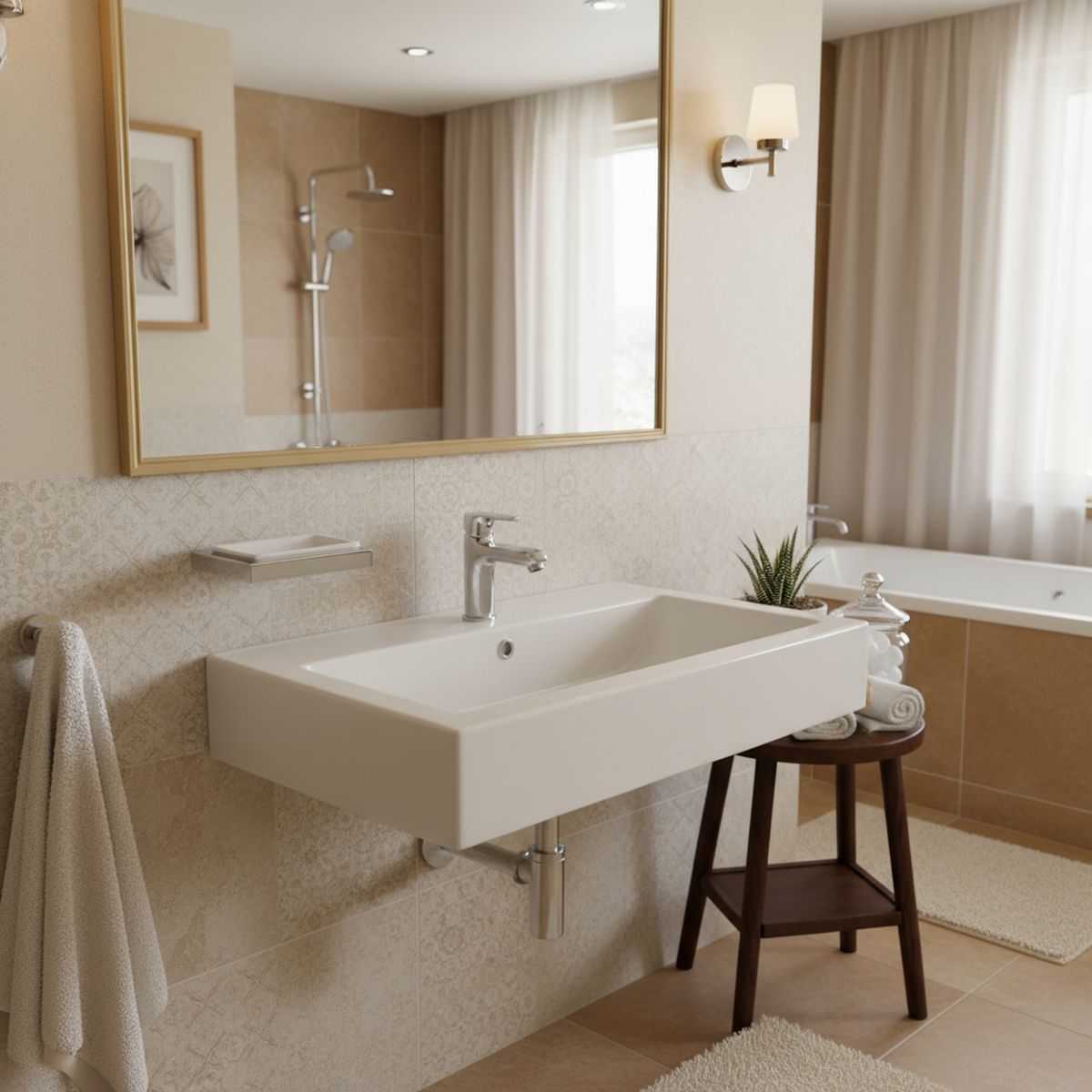 TEKA STROHM - Jabonera mural loza y metal cromado