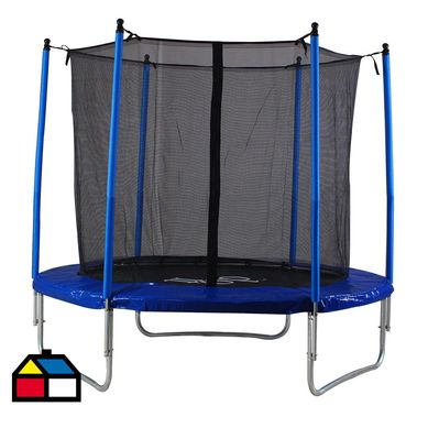 Cama elstica 4,26 m + malla de proteccin