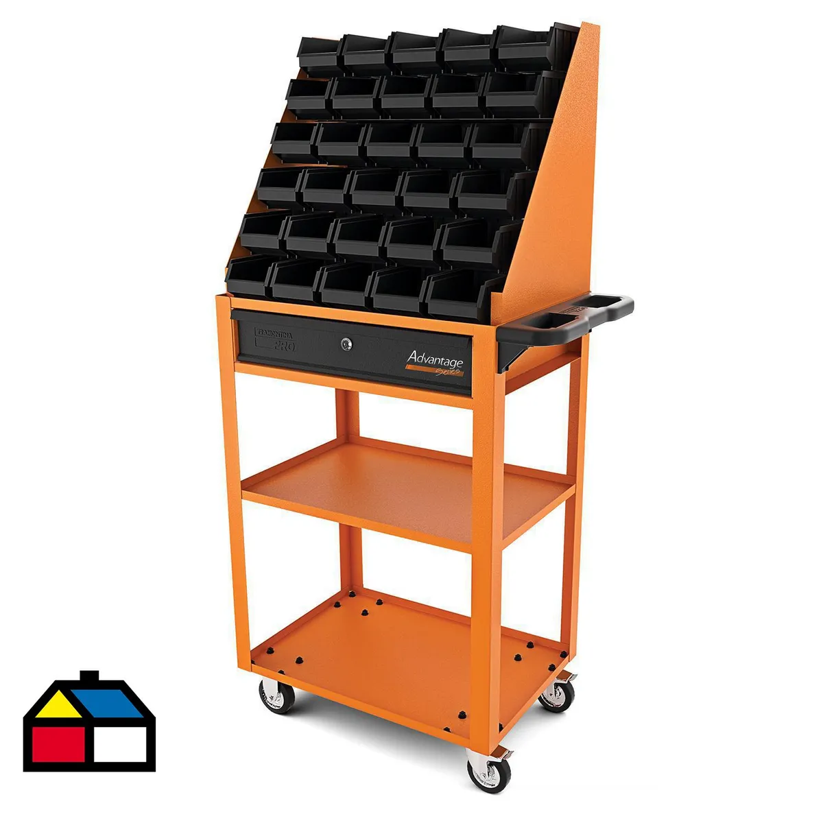 TRAMONTINA - Carro multiuso 140x71x40 cm 30 cubetas