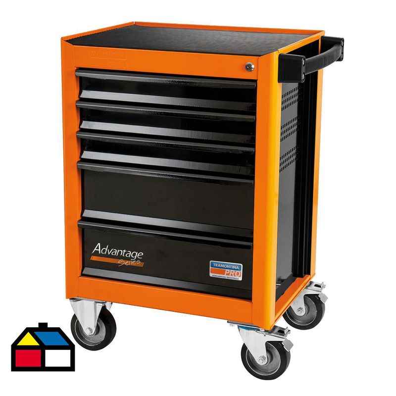 TRAMONTINA - Carro con herramientas 85,1x65x46 cm 5 cajones