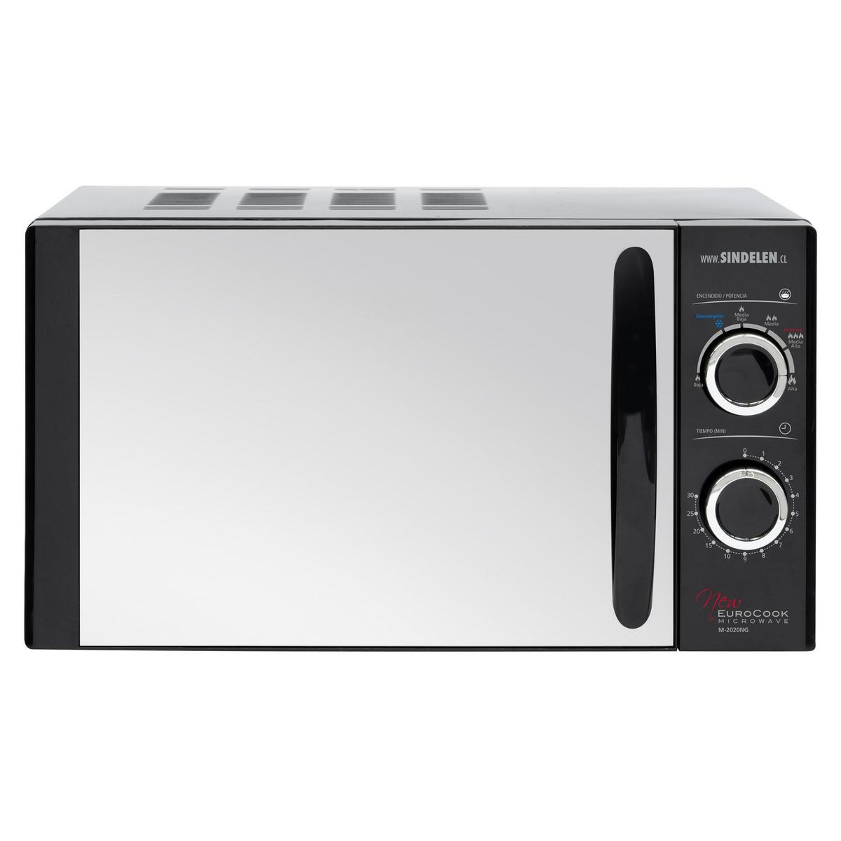SINDELEN - Microondas Análogo 20 Litros Negro M-2020NG