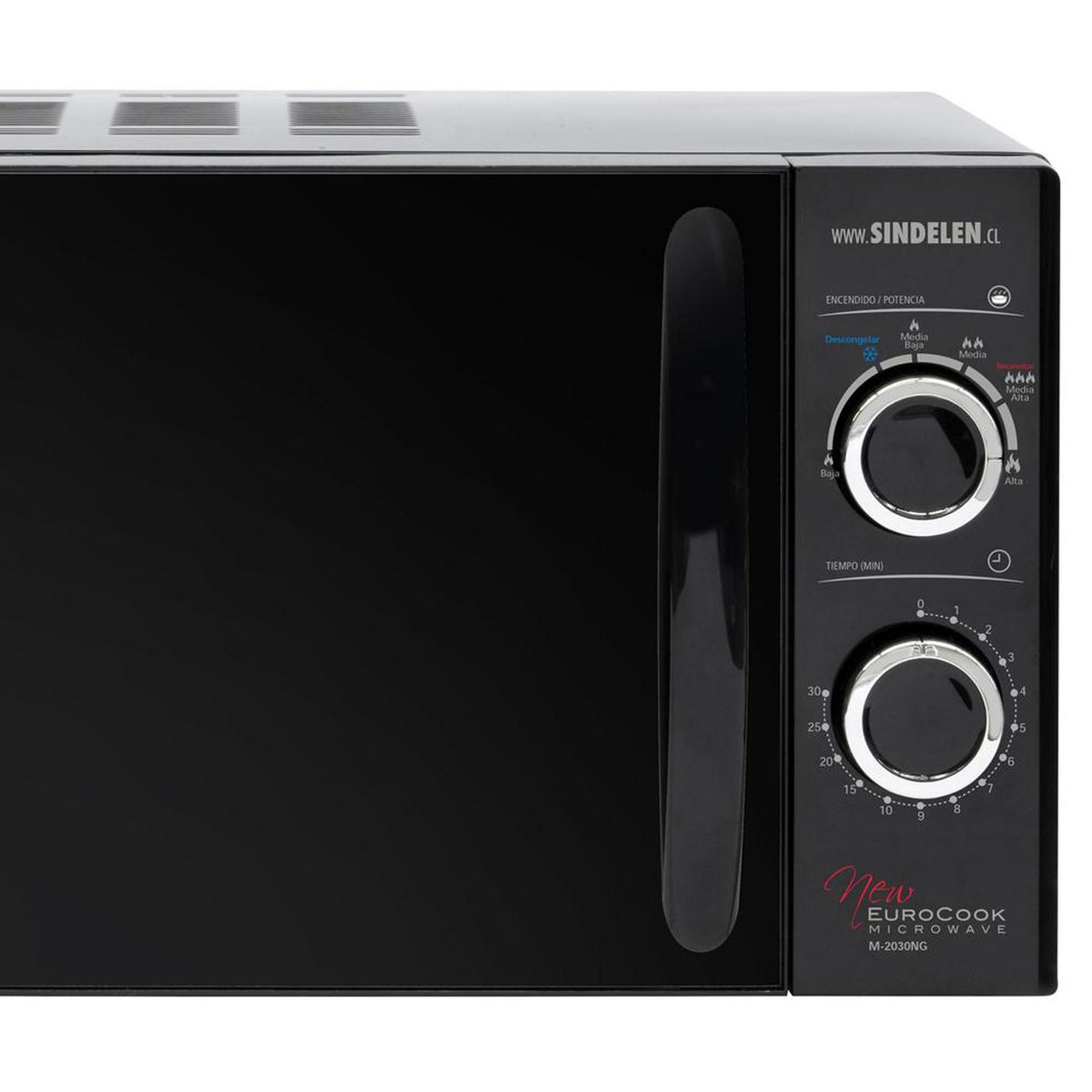 SINDELEN - Microondas Análogo 20 Litros Negro M-2030NG