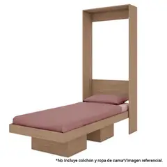 HOGA - Cama plegable vertical 1 plaza montana 51x96x198 cm