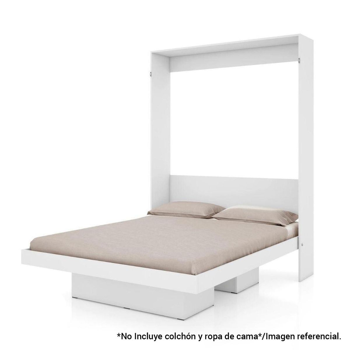 HOGA - Cama 2 plazas Manhattan Blanco