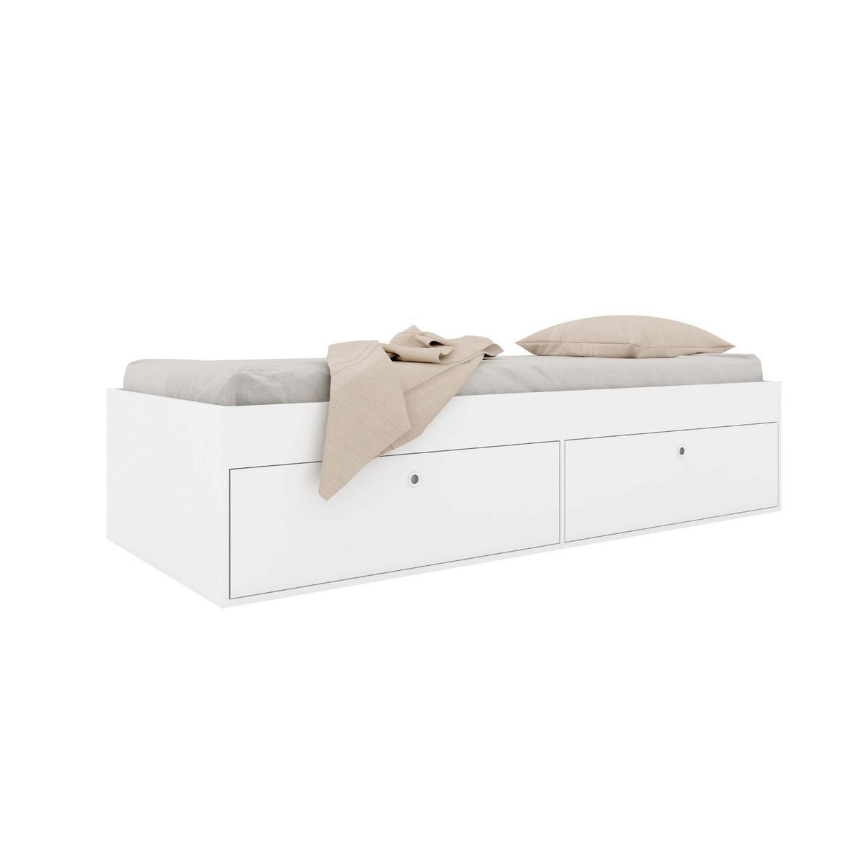 HOGA - Cama 1 plaza Latino Blanco