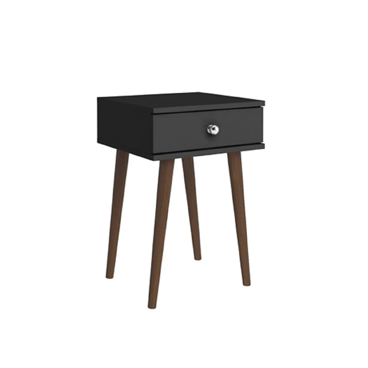 HOGA - Velador 1 Cajón(es) Contemporáneo 40x60x38 cm Negro