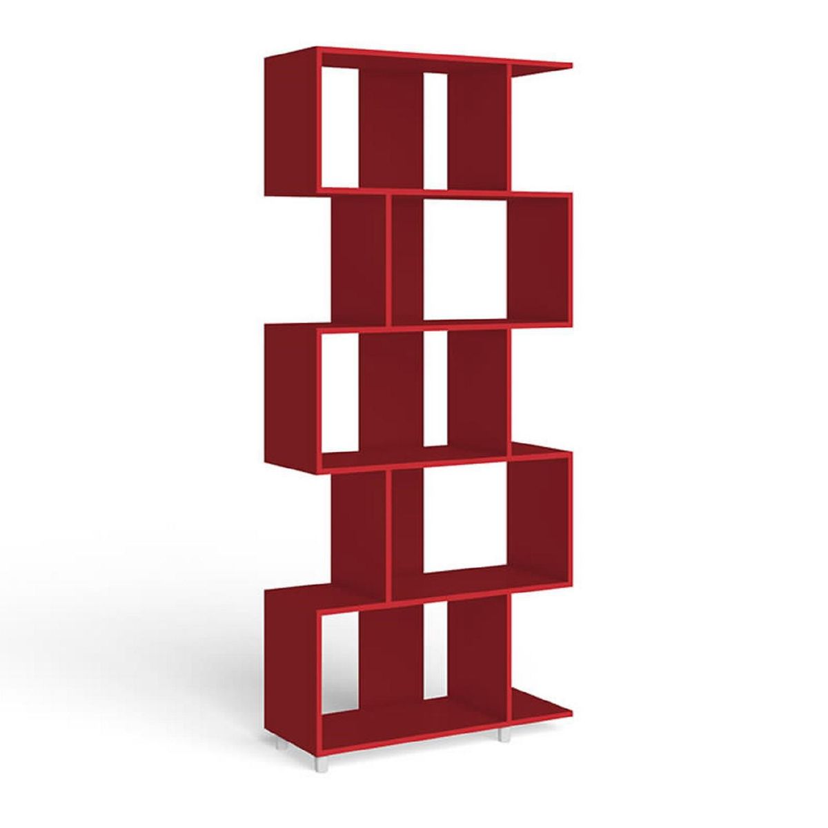 HOGA - Estante MDP 6 Nivel(es) 79x184x31 cm Rojo