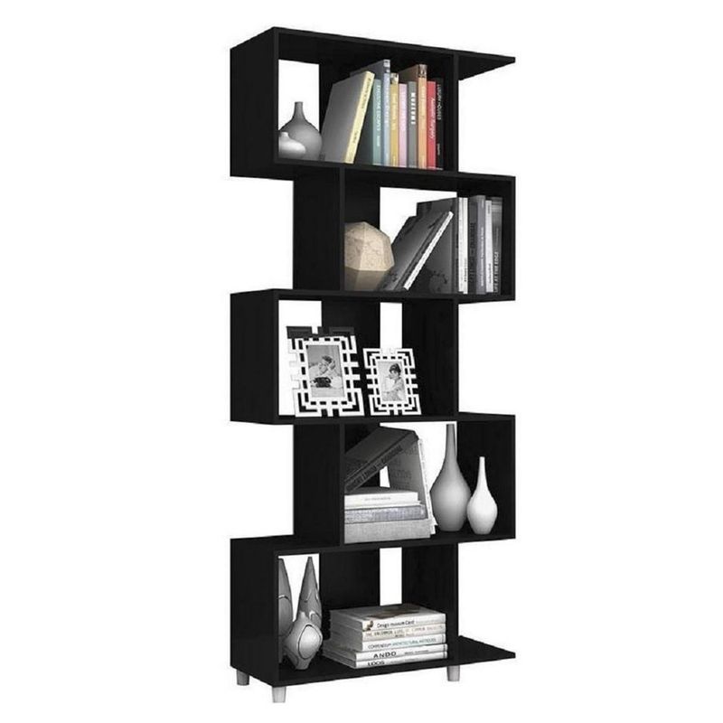 HOGA - Estante MDP 6 Nivel(es) 79x184x31 cm Negro