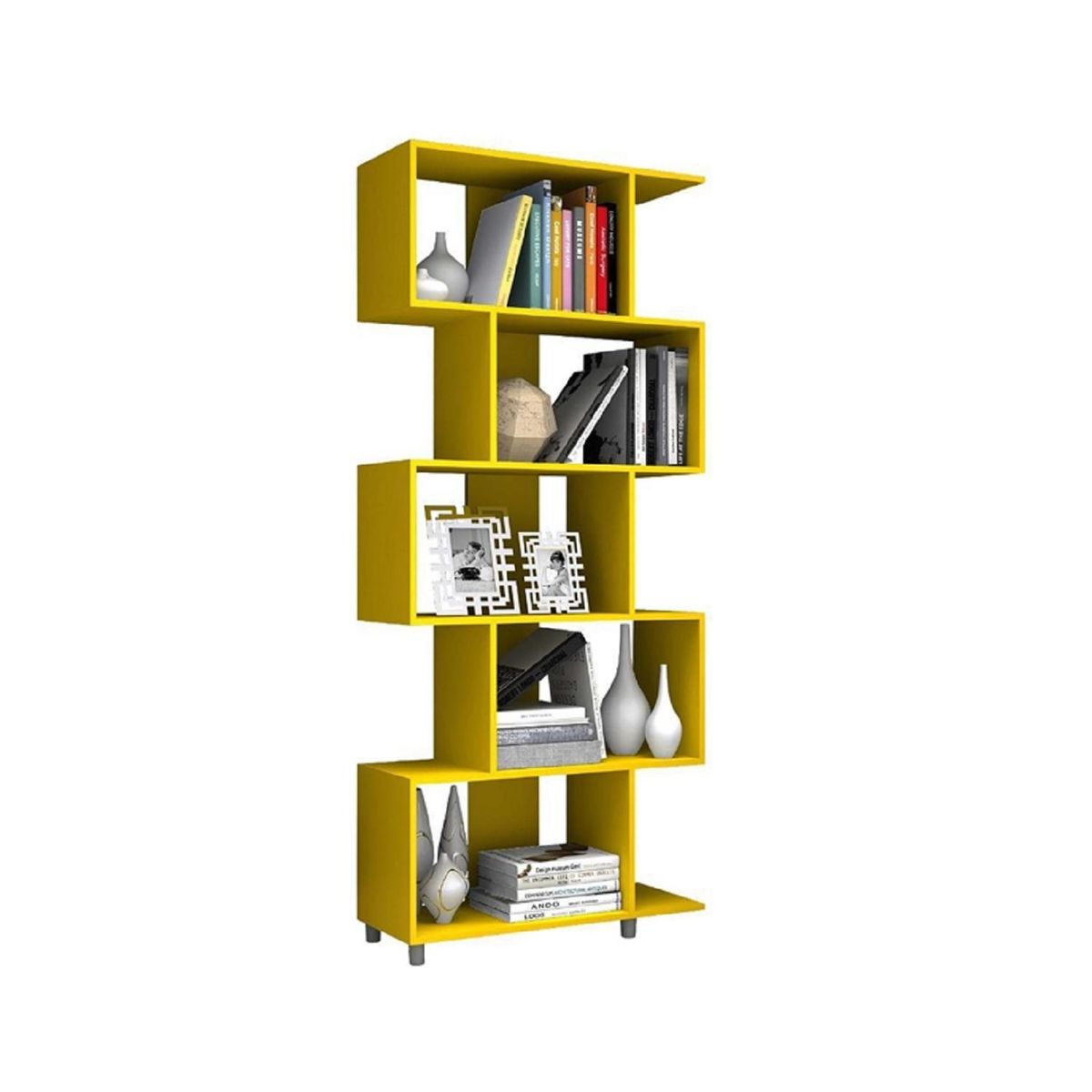 HOGA - Estante MDP 6 Nivel(es) 79x184x31 cm Amarillo