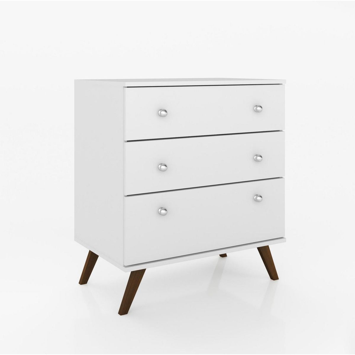 HOGA - Cómoda 3 Cajón(es) 0 70x80x45 cm Blanco