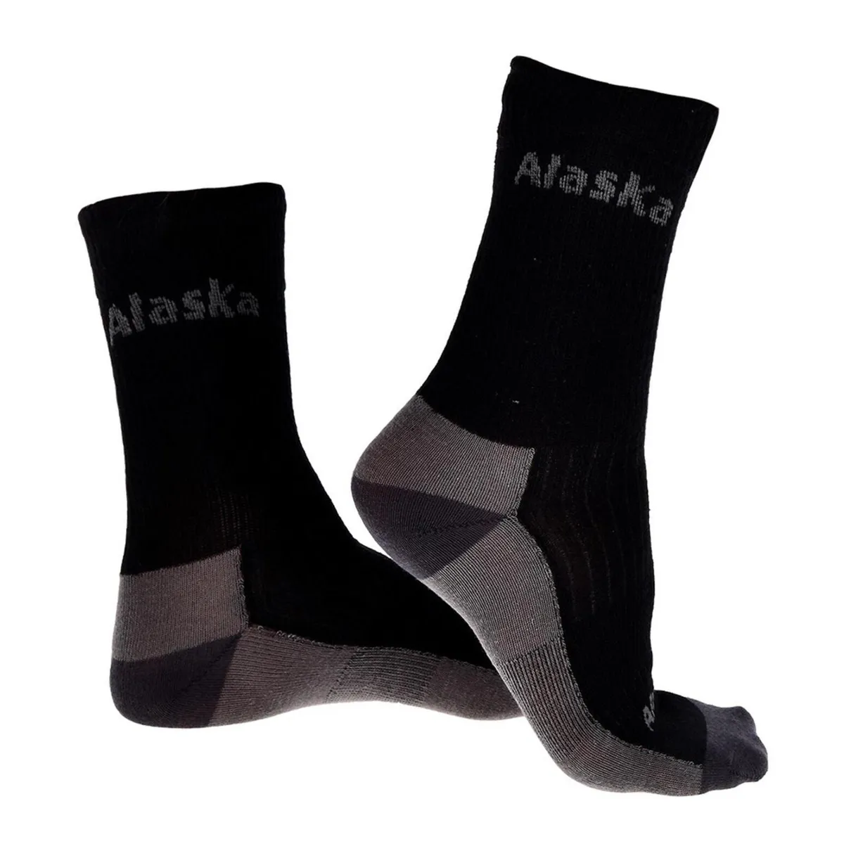 ALASKA - Pack 5 calcetines alaska negro classic algodón.