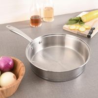 Sartén 26 cm Acero Plateado