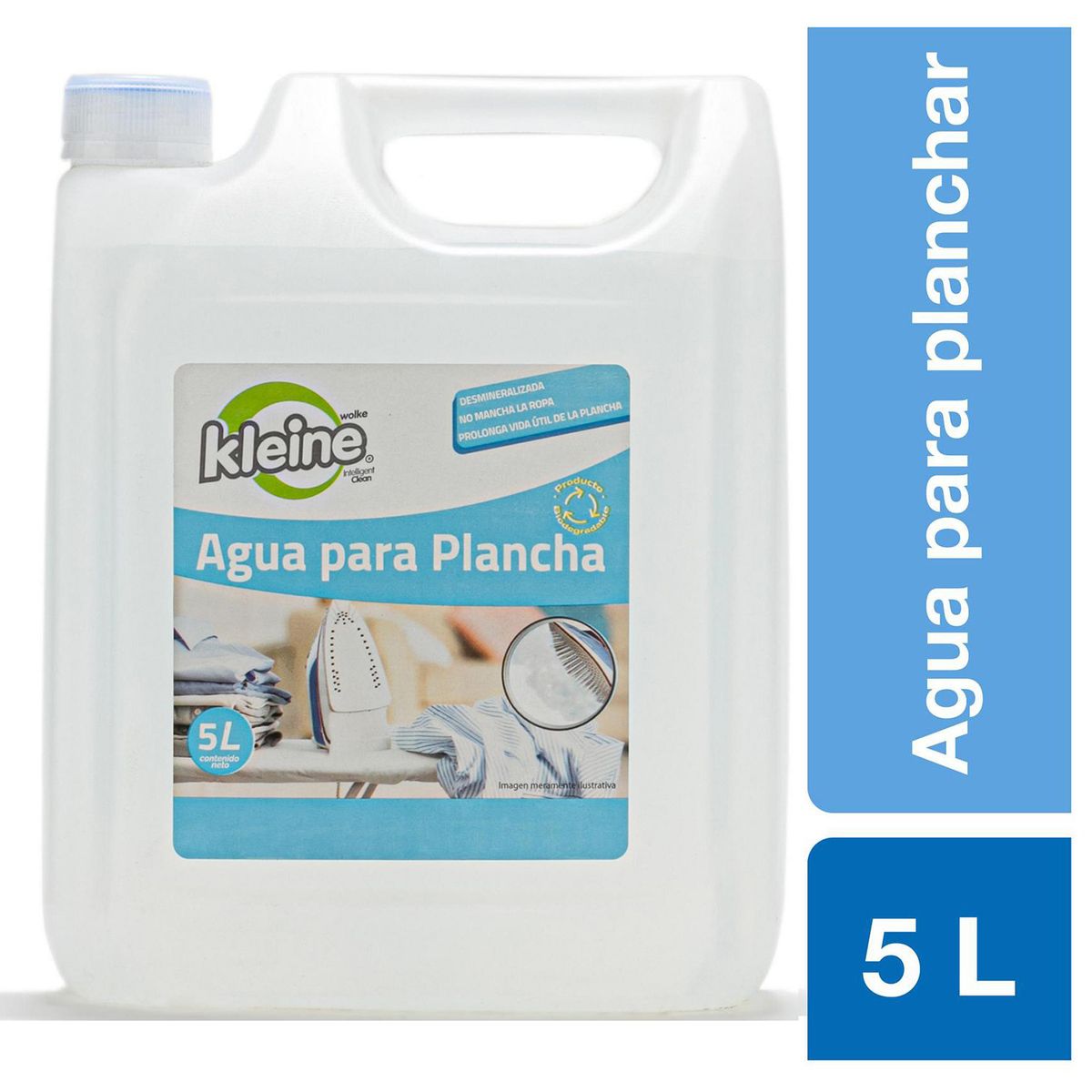 KLEINE WOLKE - Agua Desmineralizada Para Plancha 5 Litros