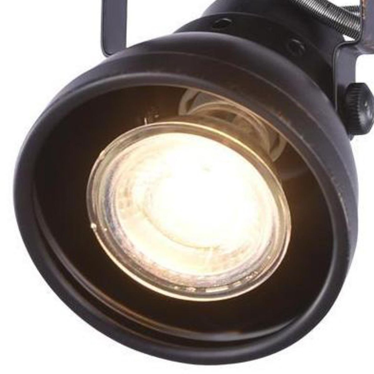 BP ILUMINACION - Barra Led Cazo Pátina 2 Luces Metal Negro