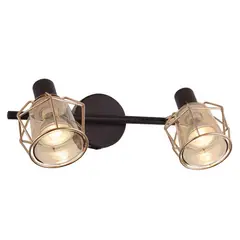 BYP - Barra tubo 2 luces GU10 kratia café oro