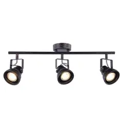 BP ILUMINACION - Barra Led Cazo 3 Luces Metal Negro