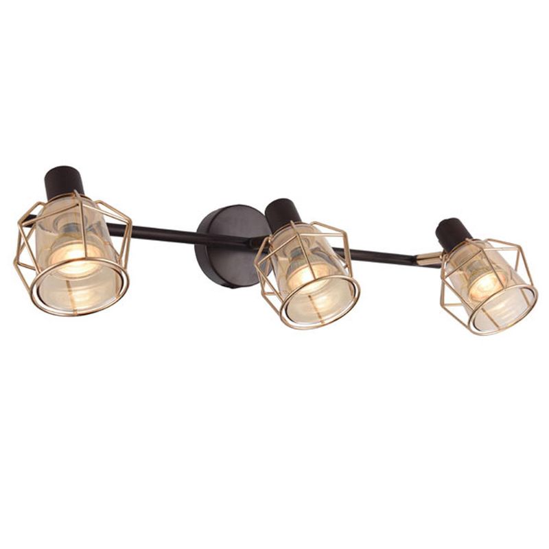 BYP - Barra tubo 3 luces GU10 kratia café oro