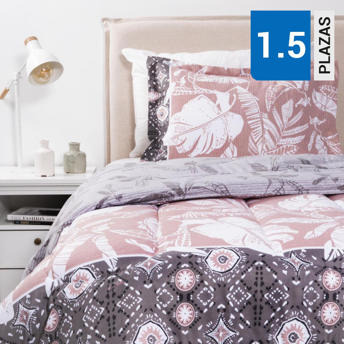 ELEMENT & CO - Plumón 1.5 plazas Leaves Multicolor 