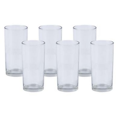 Juego de 6 vasos econmicos 250 ml.