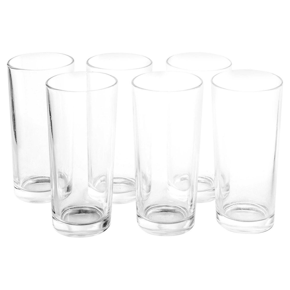 CASA BONITA - Set 6 Vasos Alto de Vidrio 250 ml 