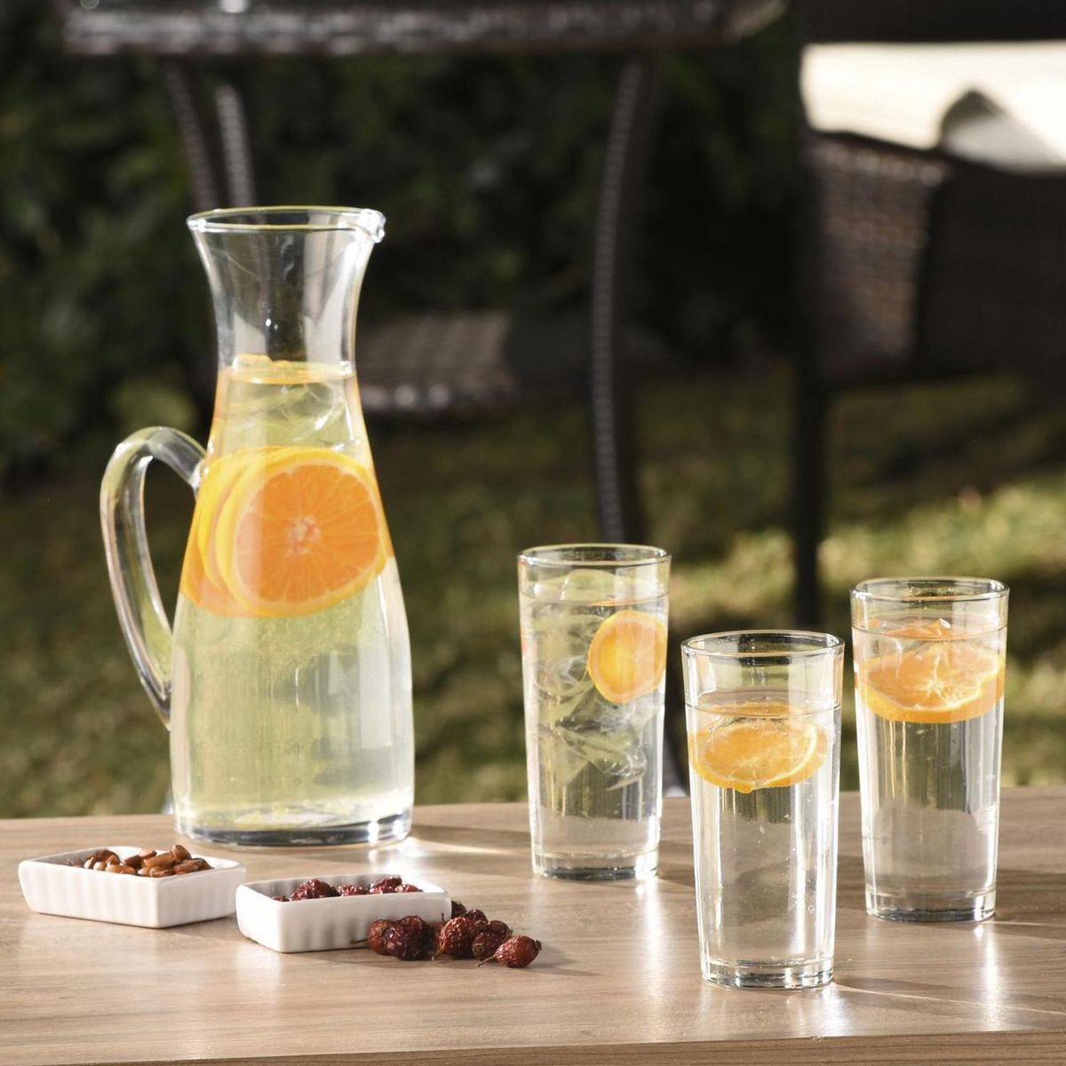 CASA BONITA - Set 6 Vasos Alto de Vidrio 250 ml 