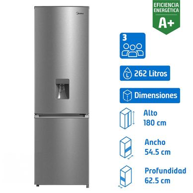 Refrigerador no frost bottom freezer 262 litros