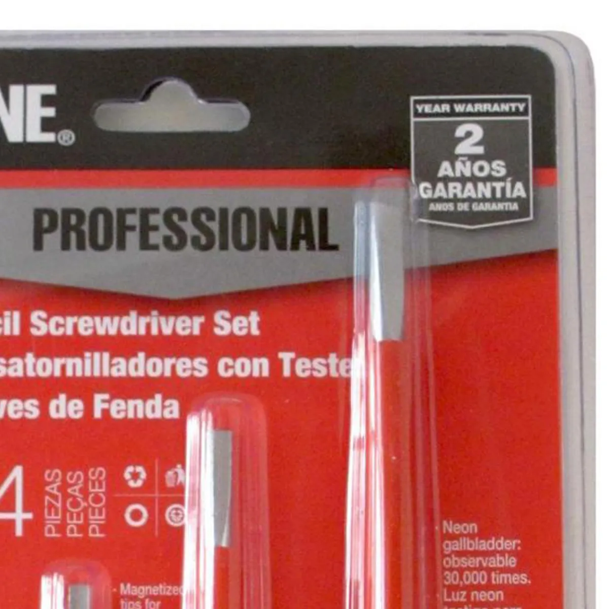 REDLINE - Set atornilladores con tester paleta 3, 4, 5 y 6 mm