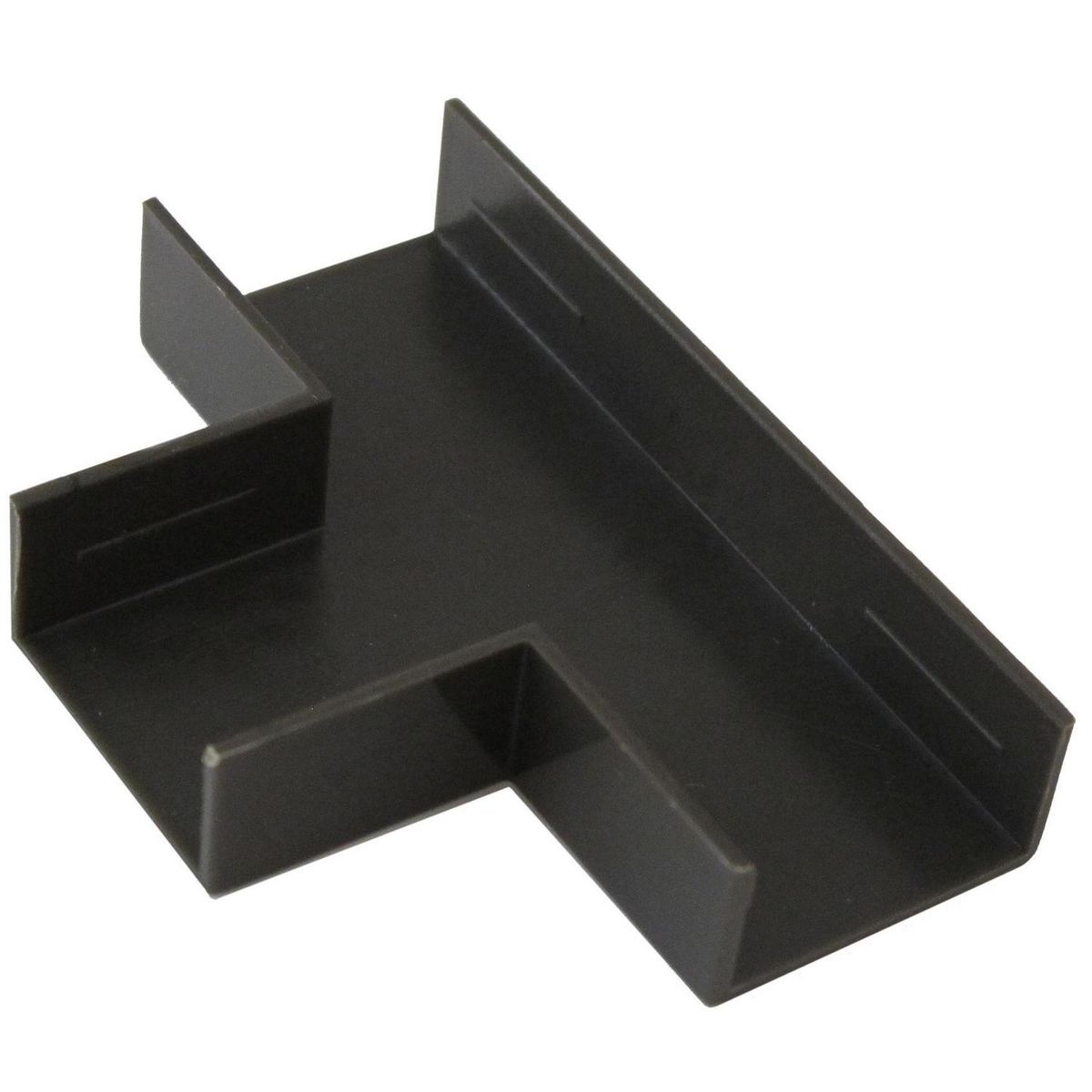 GRANTT - Accesorio canaleta 20x10 mm café derivación T, 2 unidades