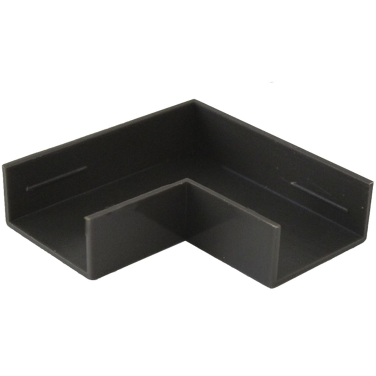 GRANTT - Accesorio canaleta 20x10 mm café angulo plano, 2 unidades