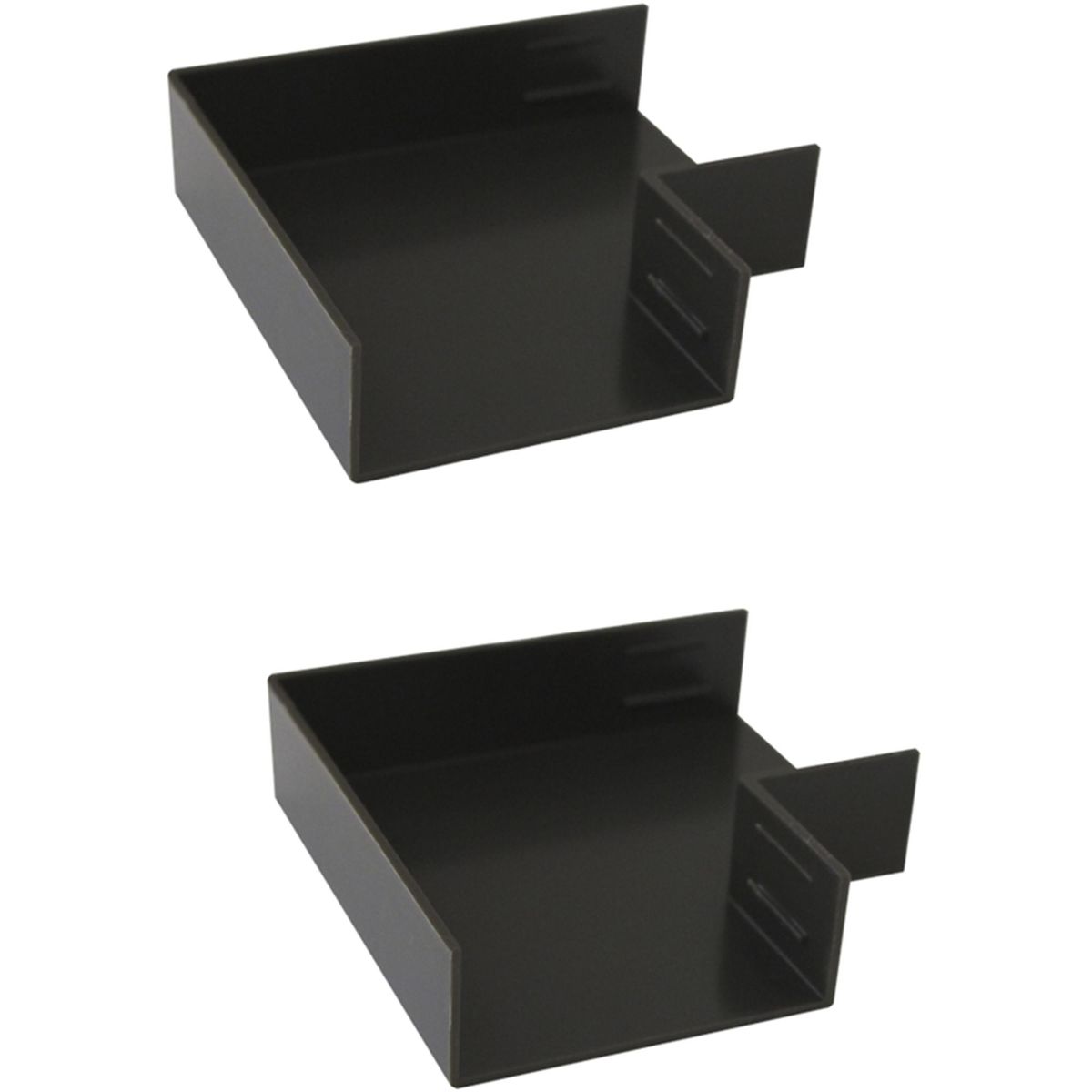 GRANTT - Accesorio canaleta 40x16 mmcafé angulo plano, 2 unidades