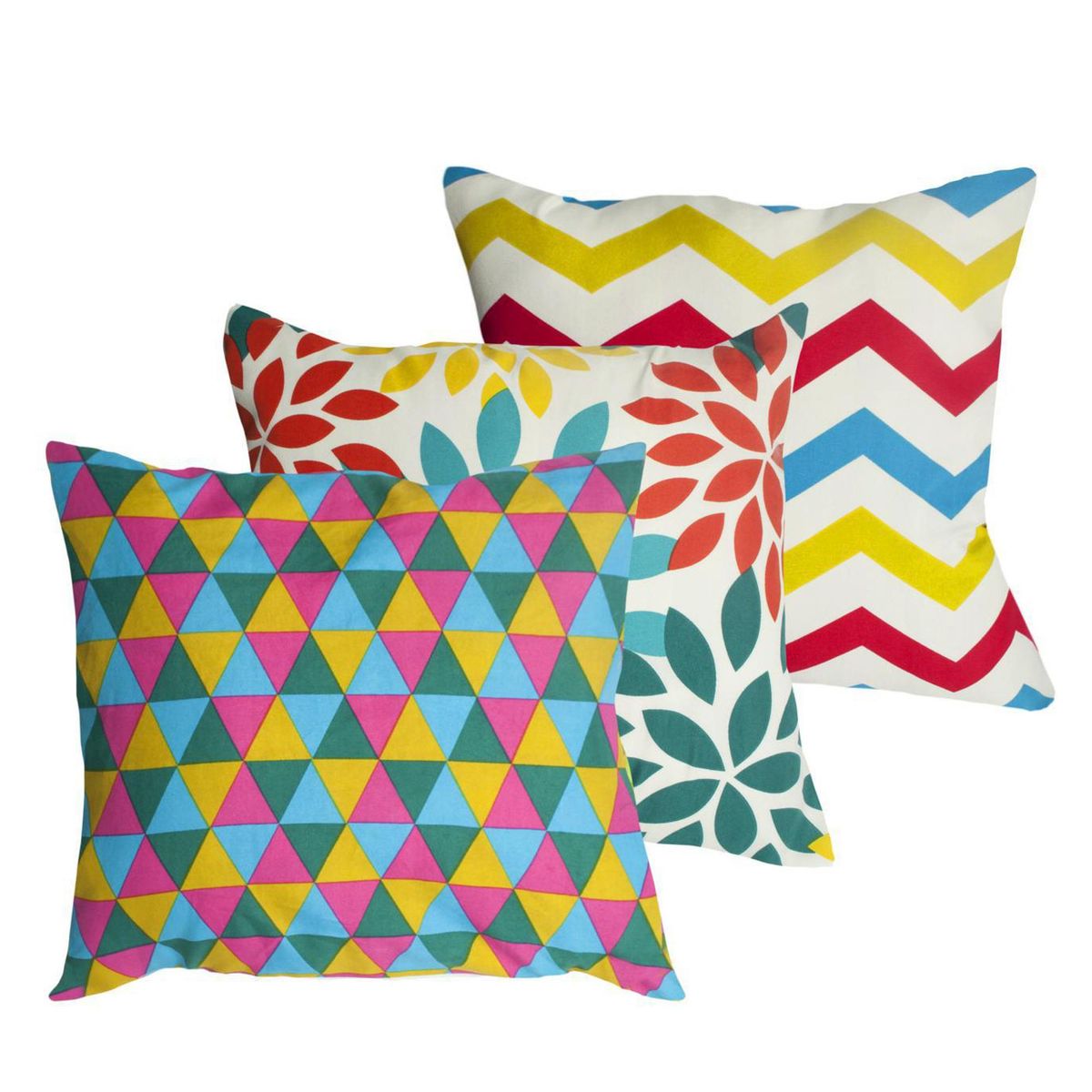 ZEE DREAMS - Pack 2 cojines 40x40 cm diseño colores surtidos