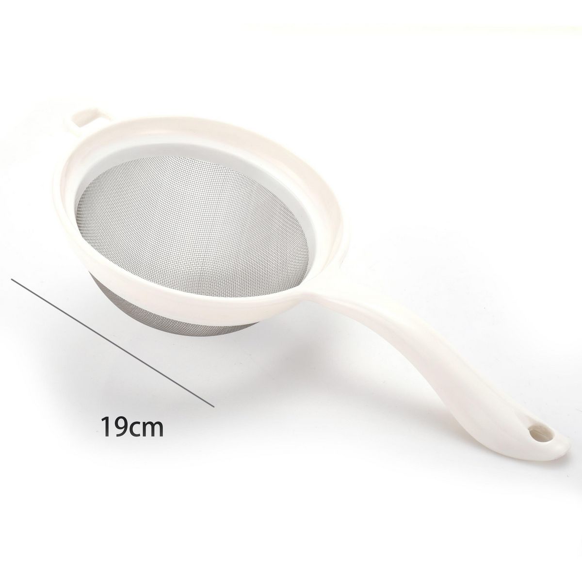 JUST HOME COLLECTION - Colador 19 cm plástico blanco