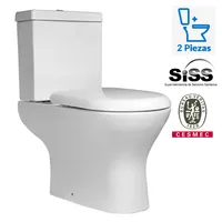 Sanitario Two piece Dual Múltiple 6 Litros Girona Blanco