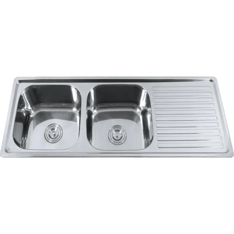 Lavaplatos 2 Cubeta(s) 1.20x17x43.5 cm Acero inoxidable